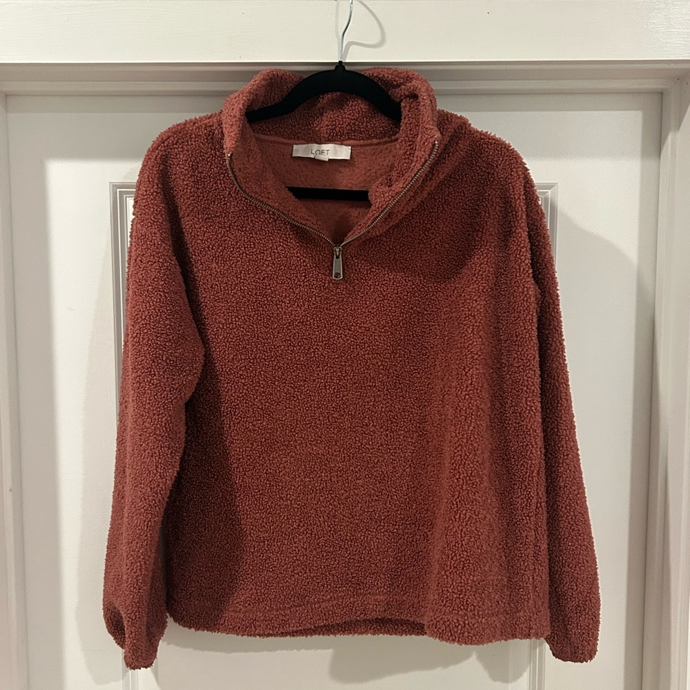 Loft Women's quarter zip sweater